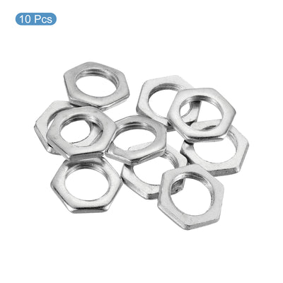 Harfington M16 x 1.5 Steel Hex Nuts, 10 Pack Metric Thread Zinc Plated Finished Hardware Nuts Screw Bolt Fasteners 4mm Height