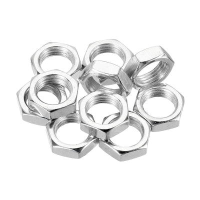 Harfington M16 x 1.5 Steel Hex Nuts, 10 Pack Metric Thread Zinc Plated Finished Hardware Nuts Screw Bolt Fasteners 7mm Height