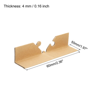 Harfington Adjustable Cardboard Corner Protector Package Frame 200x50mm Thick 4mm 100pcs