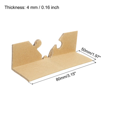 Harfington Adjustable Cardboard Corner Protector Package Frame 80x50mm Thick 4mm 50pcs