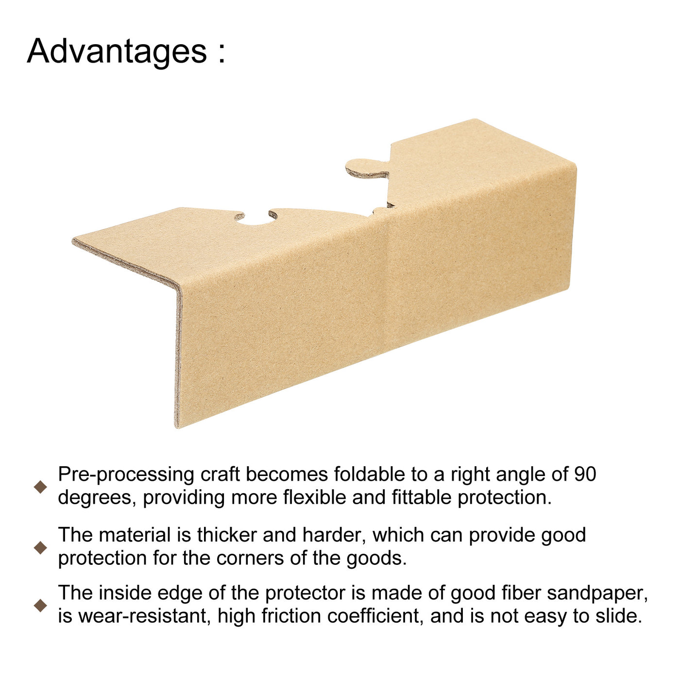 Harfington Adjustable Cardboard Corner Protector Package Frame 120x70mm Thick 4mm 50pcs