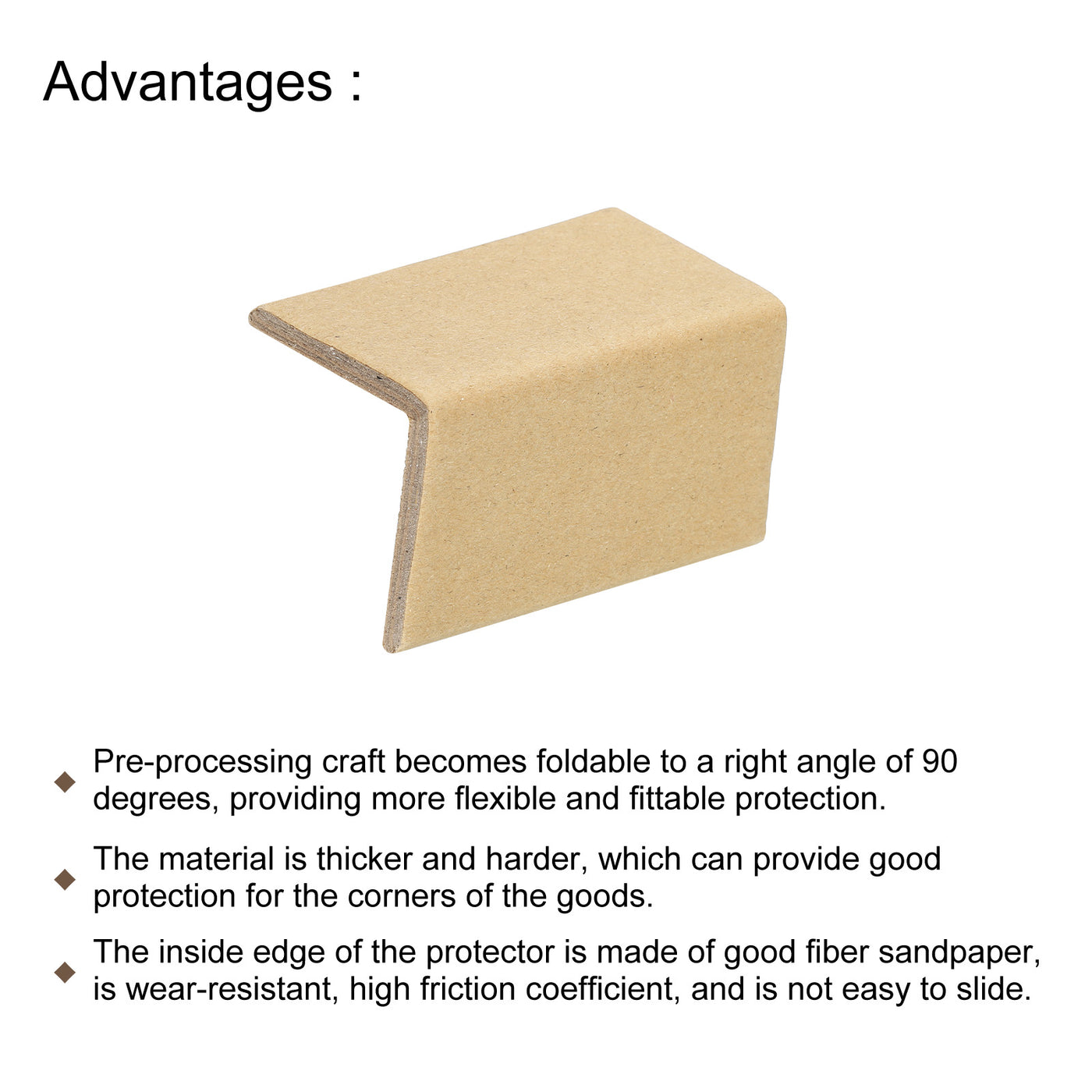 Harfington Adjustable Cardboard Corner Protector Package Frame 80x50mm Thick 5mm 24pcs