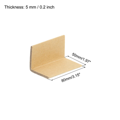 Harfington Adjustable Cardboard Corner Protector Package Frame 80x50mm Thick 5mm 50pcs