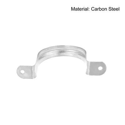 Harfington Uxcell Rigid Pipe Strap 16pcs 3" (75mm) Carbon Steel U Bracket Tension Tube Clamp