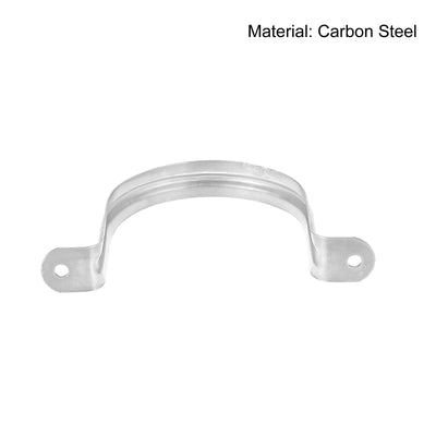 Harfington Uxcell Rigid Pipe Strap 24pcs 3 1/2" (90mm) Carbon Steel U Bracket Tension Tube Clamp