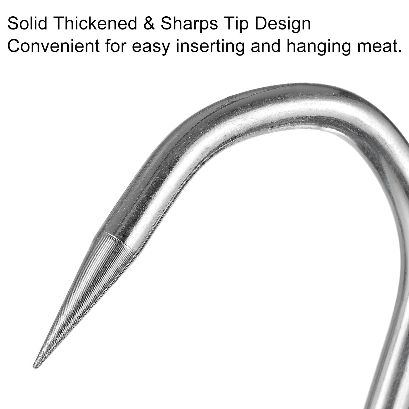 uxcell Uxcell Swivel Meat Hooks, Galvanized Processing Butcher Hooks for Hanging Drying Smoking Meat