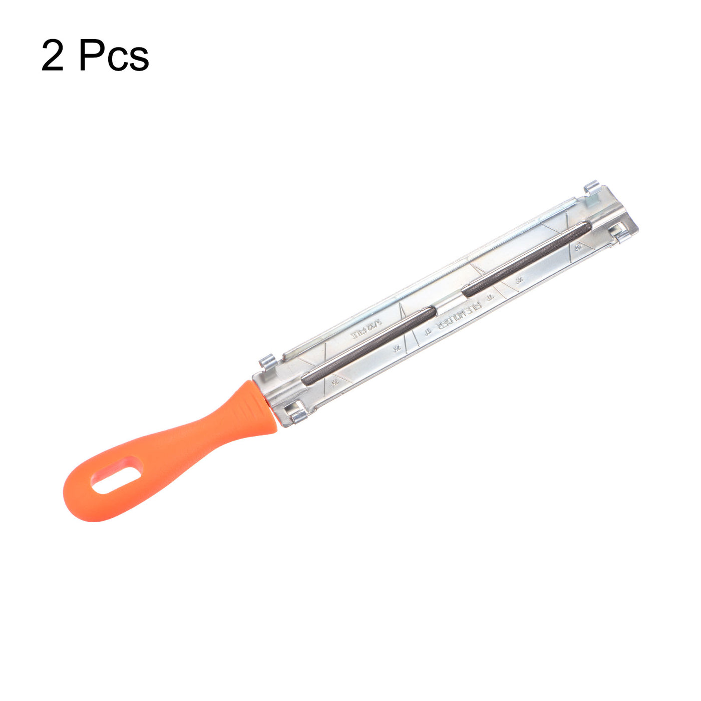 Harfington 2pcs Chainsaw File Guide, 11/64" (4.5mm) Round Rasp Chrome Steel for Sharpening
