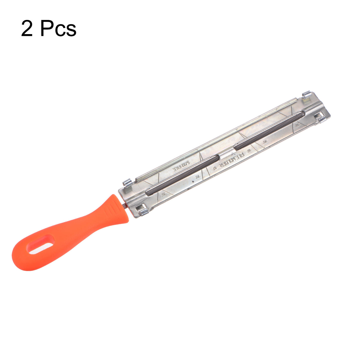 Harfington 2pcs Chainsaw File Guide, 3/16" (4.8mm) Round Rasp Chrome Steel for Sharpening