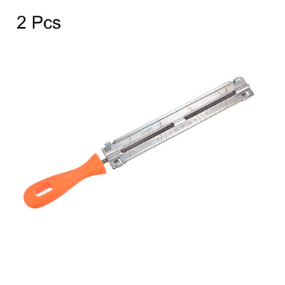 Harfington 2pcs Chainsaw File Guide, 7/32" (5.5mm) Round Rasp Chrome Steel for Sharpening