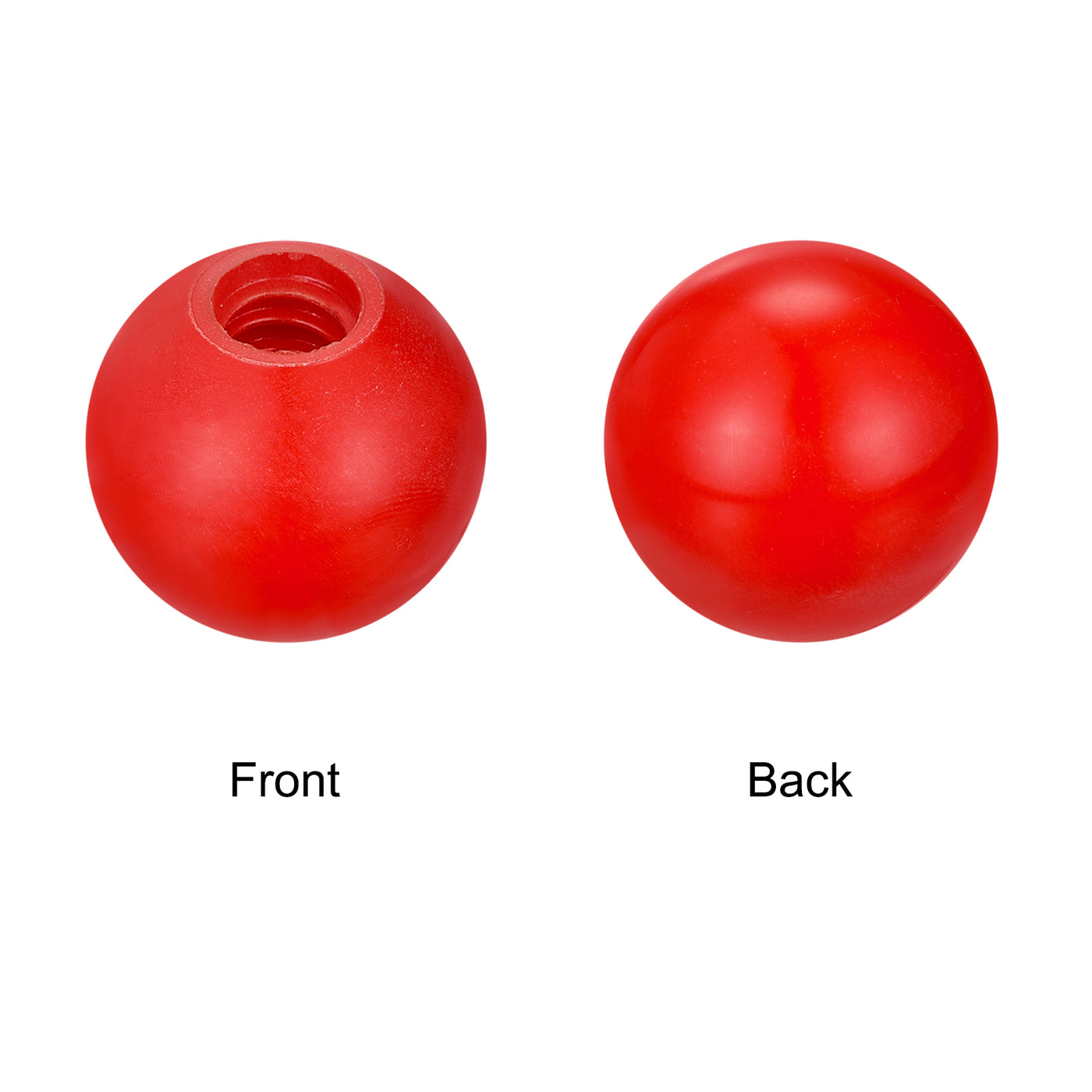 Harfington Threaded Ball Knobs, Female Thread Red for Machine Handle