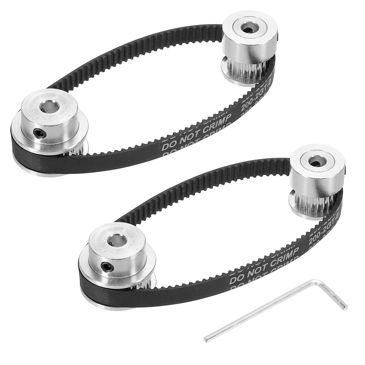 Harfington Timing Pulley 20&30 Teeth 5mm Bore Synchronous Wheel with Belt and Wrench for 3D Printer, CNC Machine