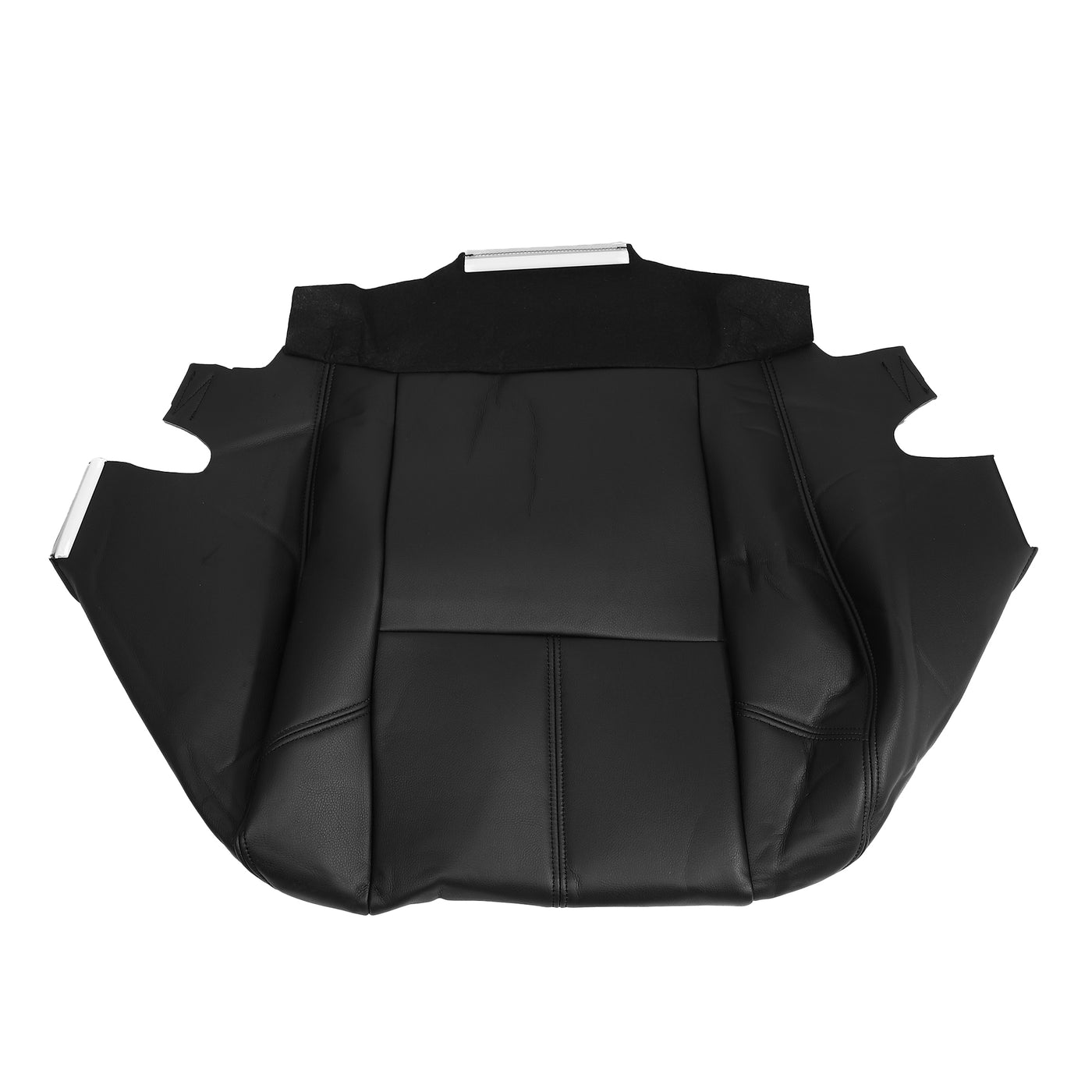 X AUTOHAUX Black Driver Side Bottom Seat Cover for Chevrolet Silverado 1500 2500 3500 for Suburban 1500 2500 3500 for GMC Sierra Yokon PU Leather Seat Cover