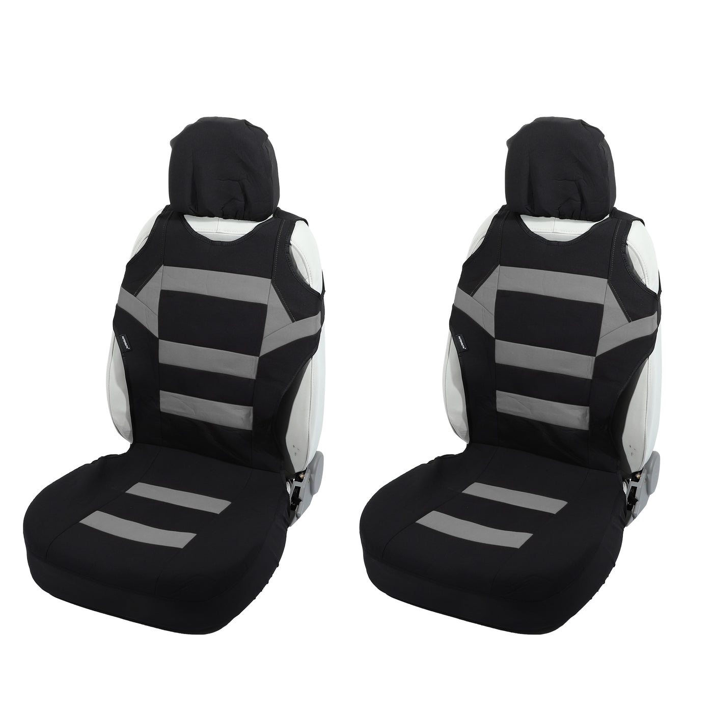 ACROPIX Front Car Seat Cover Universal Seat Protectors Seat Cushion Cover Gray - Pack of 2