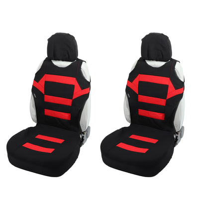 Harfington Front Car Seat Cover Universal Seat Protectors Seat Cushion Cover Red - Pack of 2