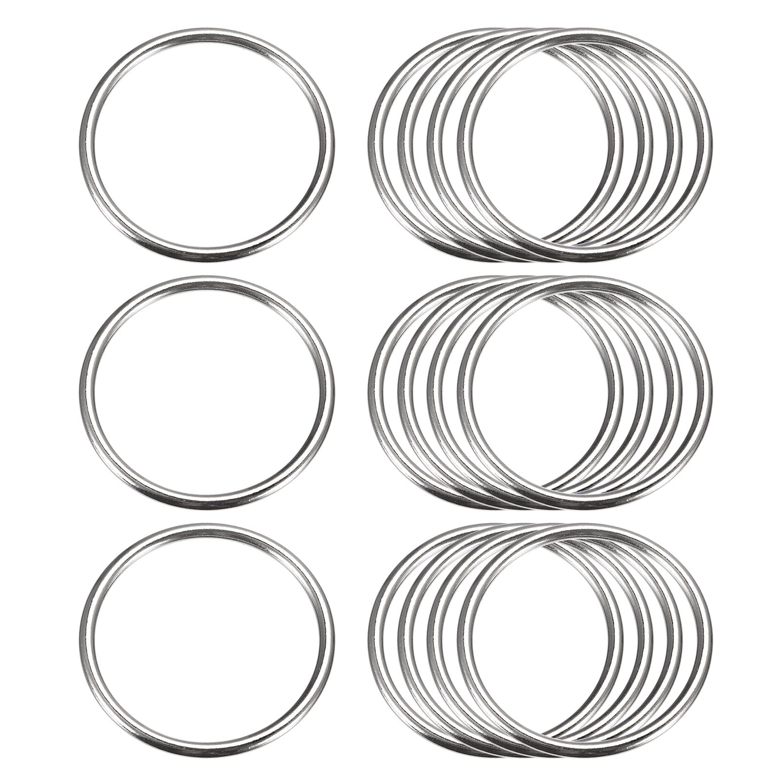 Uxcell Metal O Rings, 15pcs 40mm(1.57