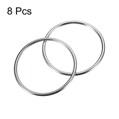 Harfington Uxcell Metal O Rings, Multi-Purpose Welded O-Ring Buckle for Craft Belt Purse Bag Making Hardware