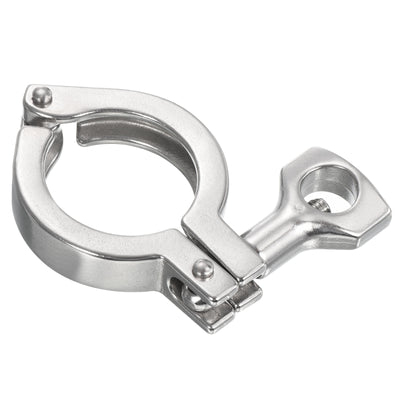 Harfington 1.57" Vacuum Clamp, 1 Pack 304Stainless Steel Hose Clamp with Nut, Silver