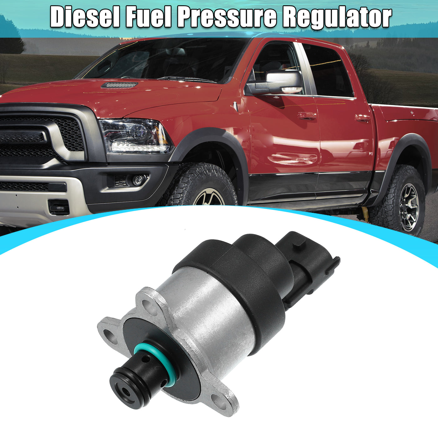 X AUTOHAUX Fuel Injection Pressure Regulator Fuel Control Actuator Measuring Unit Valve for Dodge for Ram 2500 3500 5.9L L6 - Diesel 0928400666 5183245AA Diesel Fuel Pressure Regulator