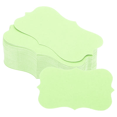 Harfington 2" x 3.5" Paper Business Cards Index Cards Flash Cards Note Lace, Green 100pcs