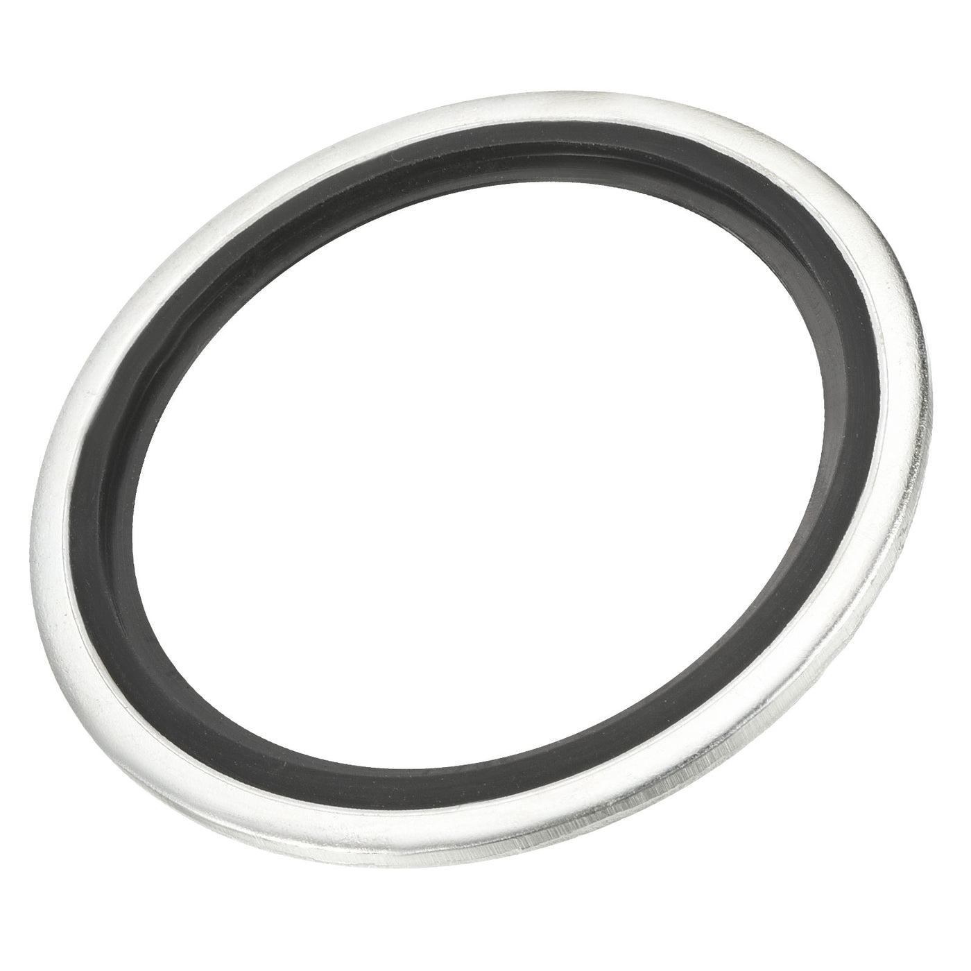 Harfington Bonded Sealing Washers G1-1/2 58.6x48.44x2.5mm Carbon Steel Nitrile Rubber Gasket, Pack of 5