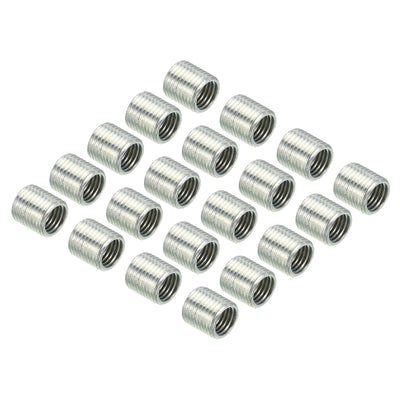Harfington M10x1mm to M8x1mm Thread Adapters Sleeve Reducing Nut, 20 Pack 10mm Screw Conversion Nut Threaded Tube Coupler Connector Pipe Fitting