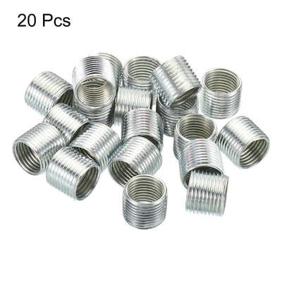 Harfington M12x1mm to M10x1mm Thread Adapters Sleeve Reducing Nut, 20 Pack 10mm Screw Conversion Nut Threaded Tube Coupler Connector Pipe Fitting