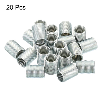 Harfington M12 to M10 Thread Adapters Sleeve Reducing Nut, 20 Pack 15mm Screw Conversion Nut Threaded Tube Coupler Connector Pipe Fitting