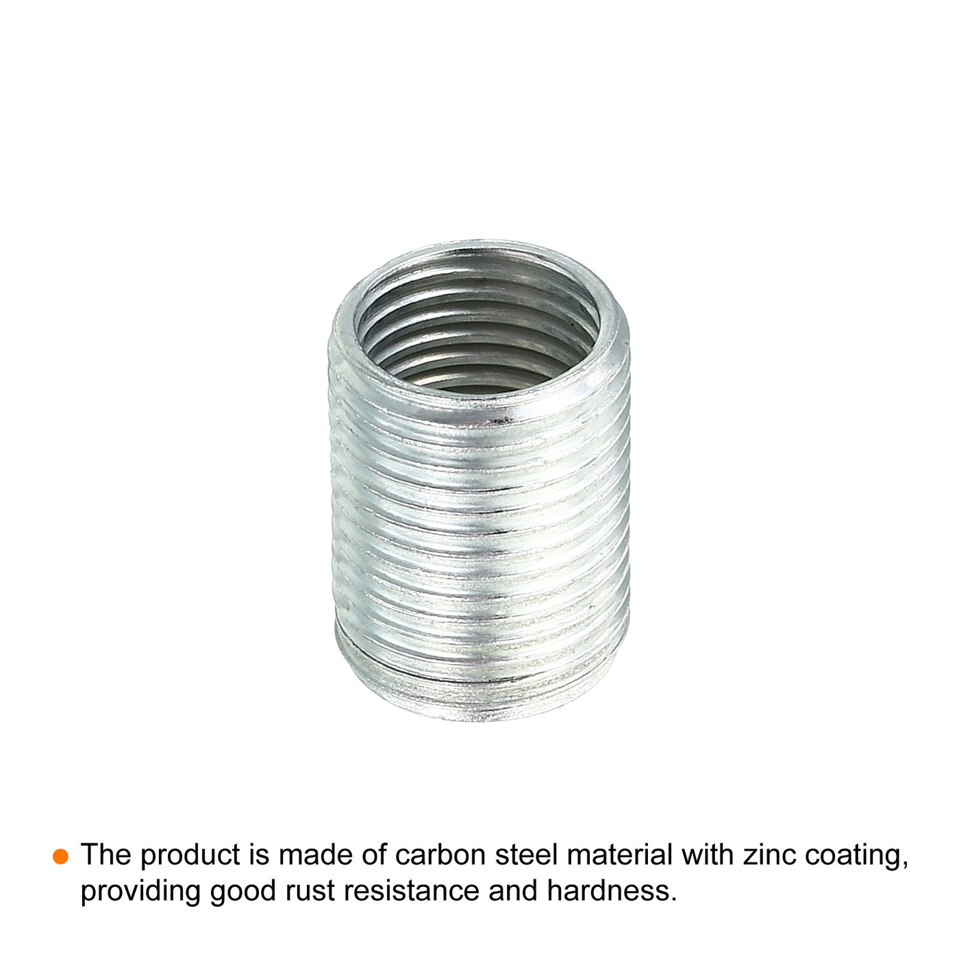 20pcs M12 to M10 Thread Adapters Sleeve Reducing Nut 15mm Screw Pipe ...