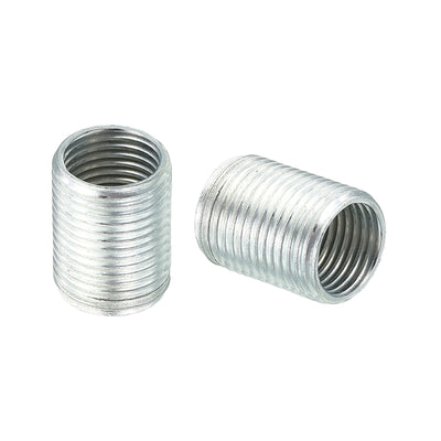 Harfington M12 to M10 Thread Adapters Sleeve Reducing Nut, 20 Pack 15mm Screw Conversion Nut Threaded Tube Coupler Connector Pipe Fitting