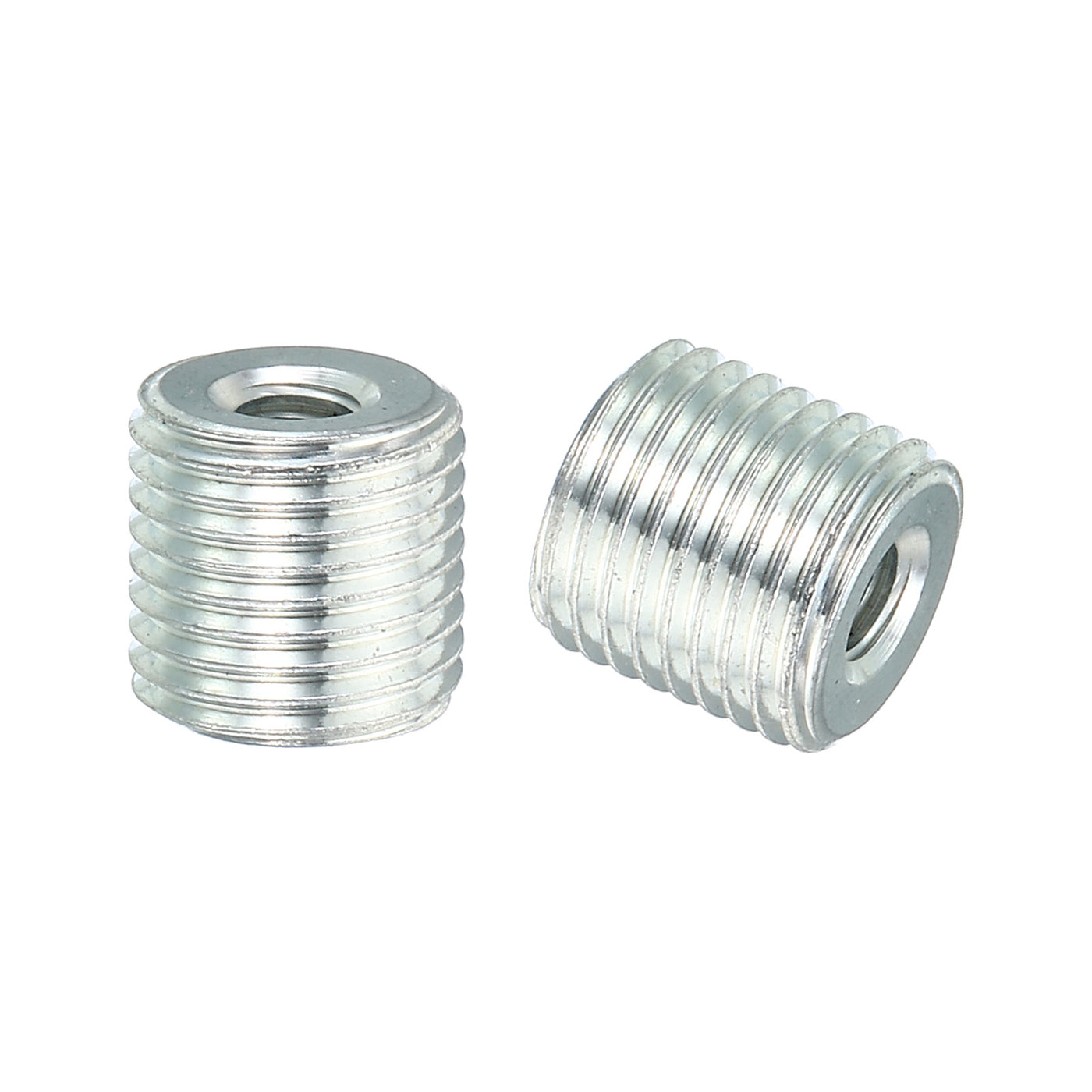 Harfington M10x1mm to M4x0.7mm Thread Adapters Sleeve Reducing Nut, 15 Pack 10mm Screw Conversion Nut Threaded Tube Coupler Connector Pipe Fitting