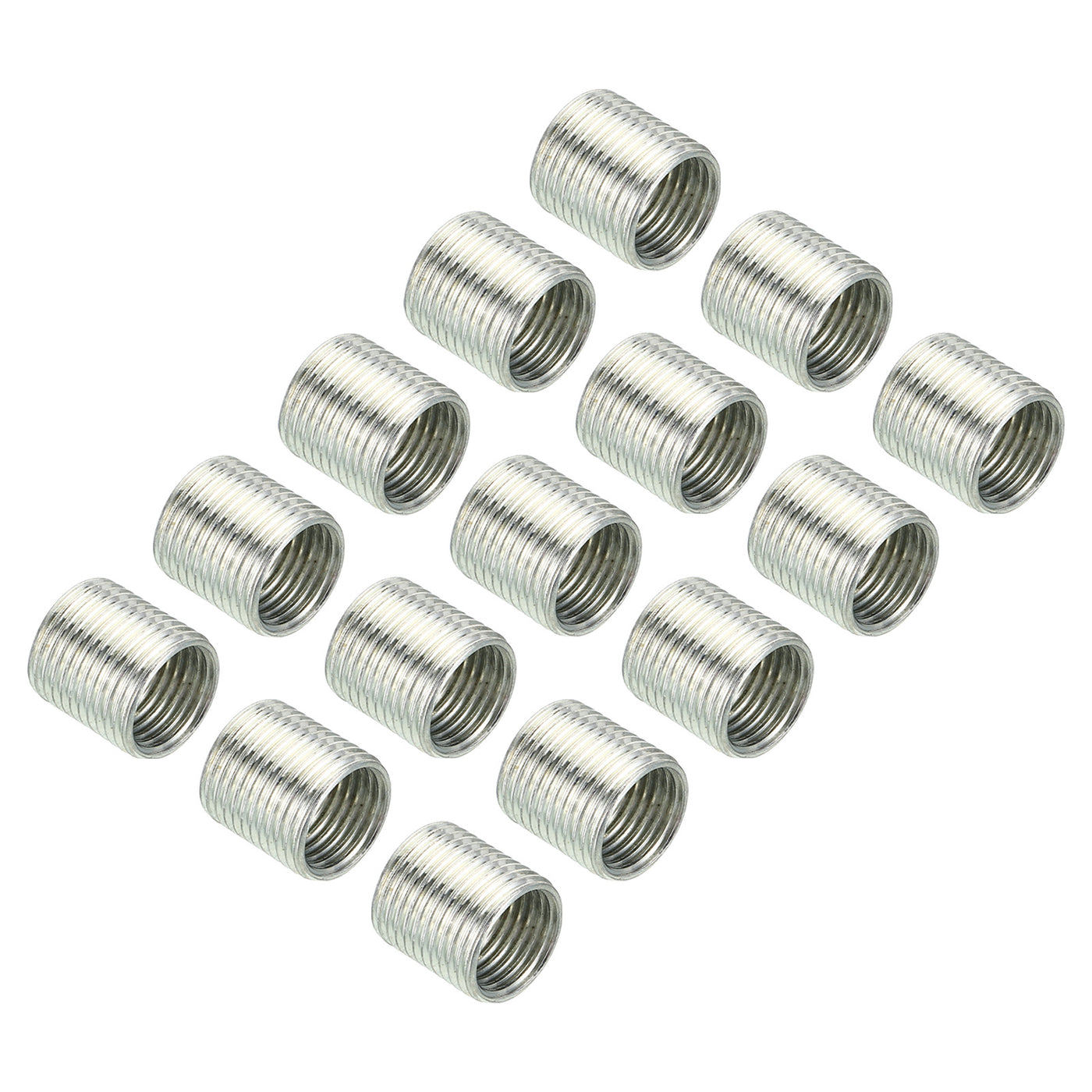 Harfington M12 to M10 Thread Adapters Sleeve Reducing Nut, 15 Pack 12mm Screw Conversion Nut Threaded Tube Coupler Connector Pipe Fitting