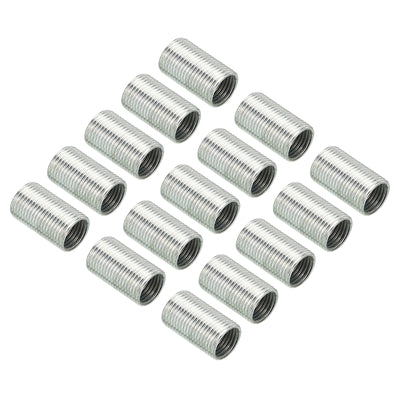Harfington M12 to M10 Thread Adapters Sleeve Reducing Nut, 15 Pack 20mm Screw Conversion Nut Threaded Tube Coupler Connector Pipe Fitting