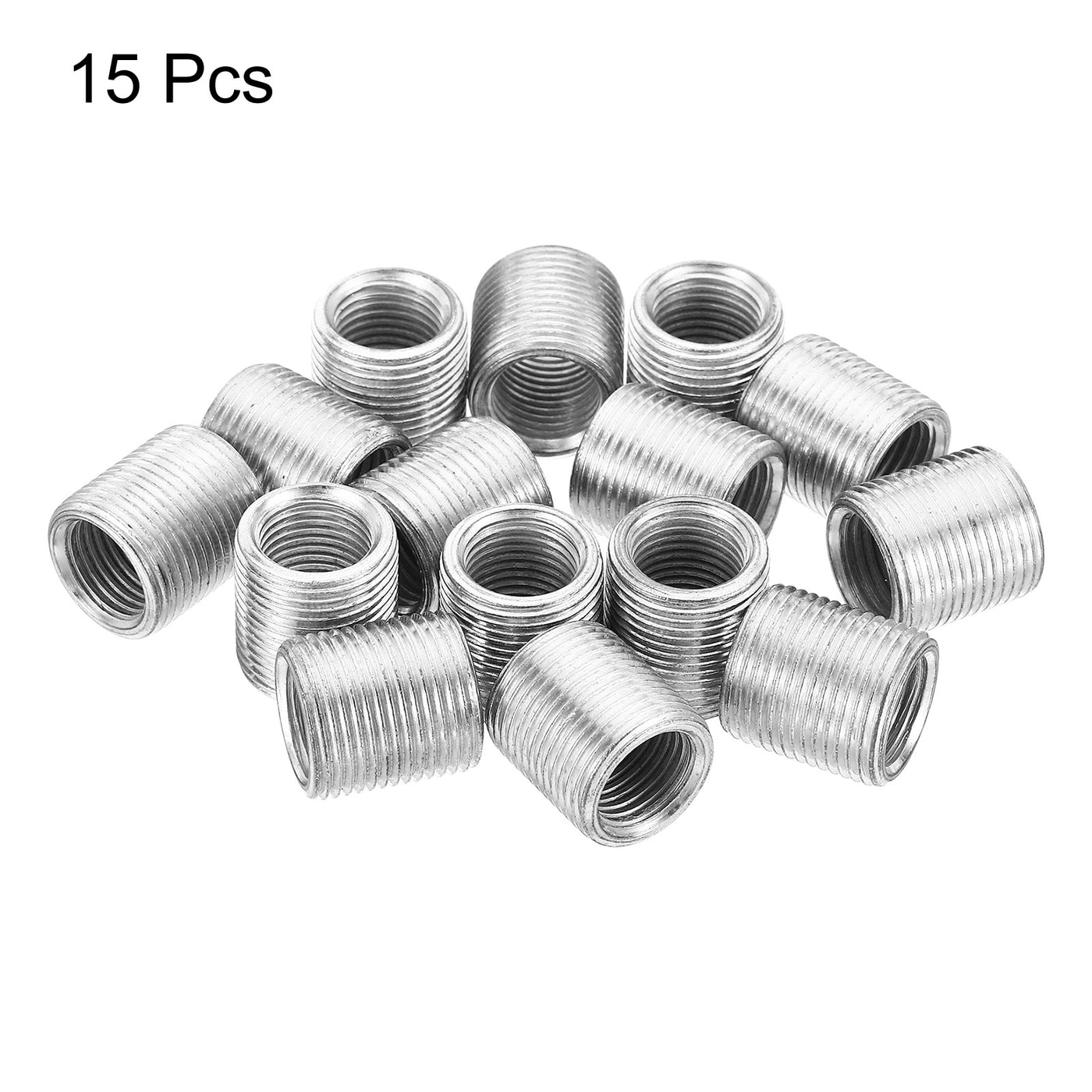 Harfington M14 to M10 Thread Adapters Sleeve Reducing Nut, 15 Pack 15mm Screw Conversion Nut Threaded Tube Coupler Connector Pipe Fitting
