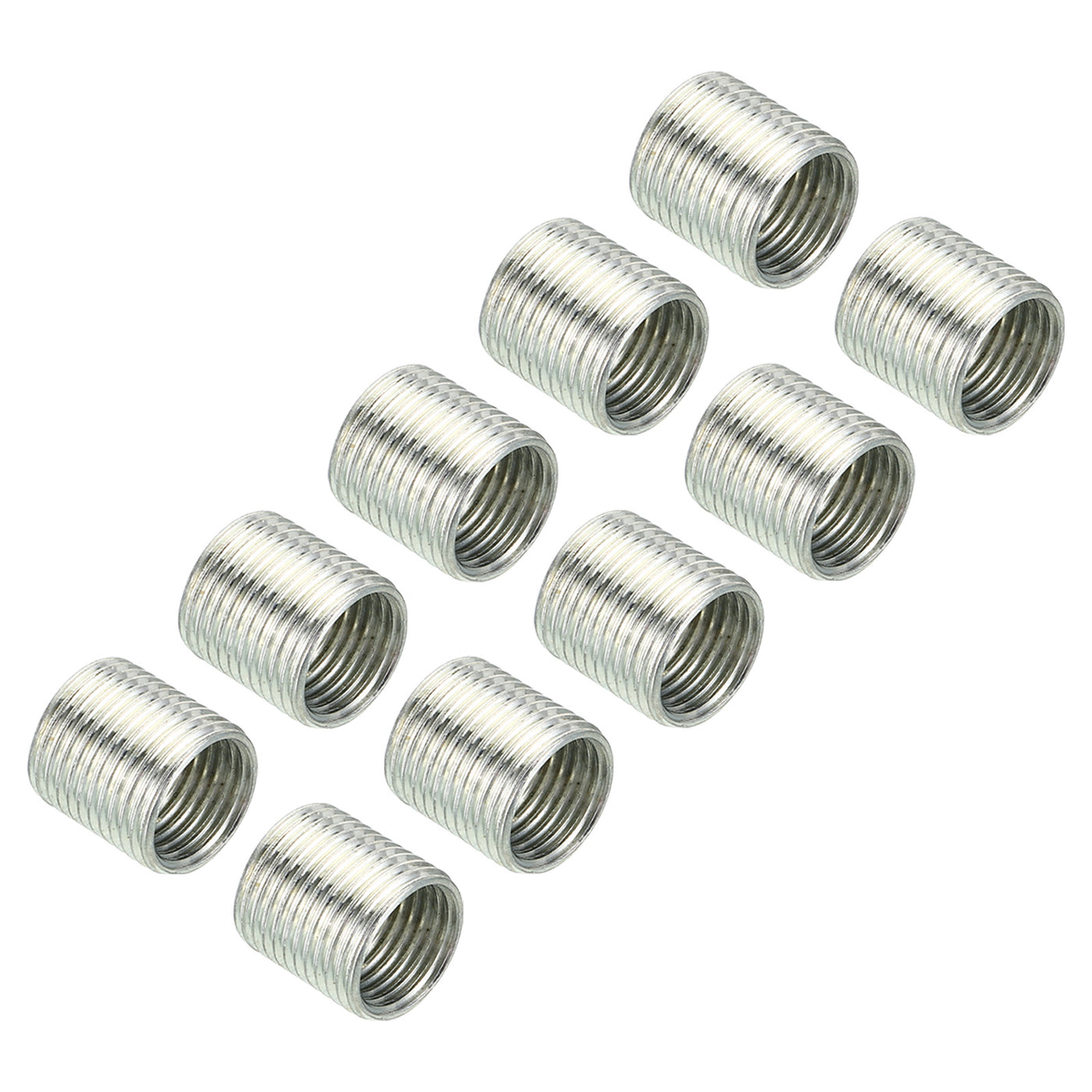 Harfington M12 to M10 Thread Adapters Sleeve Reducing Nut, 10 Pack 12mm Screw Conversion Nut Threaded Tube Coupler Connector Pipe Fitting