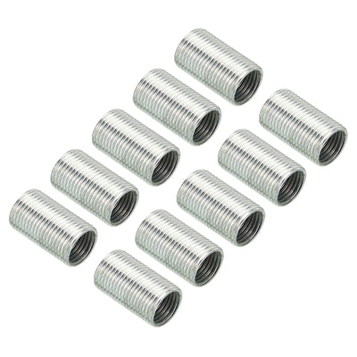 Harfington M12 to M10 Thread Adapters Sleeve Reducing Nut, 10 Pack 20mm Screw Conversion Nut Threaded Tube Coupler Connector Pipe Fitting