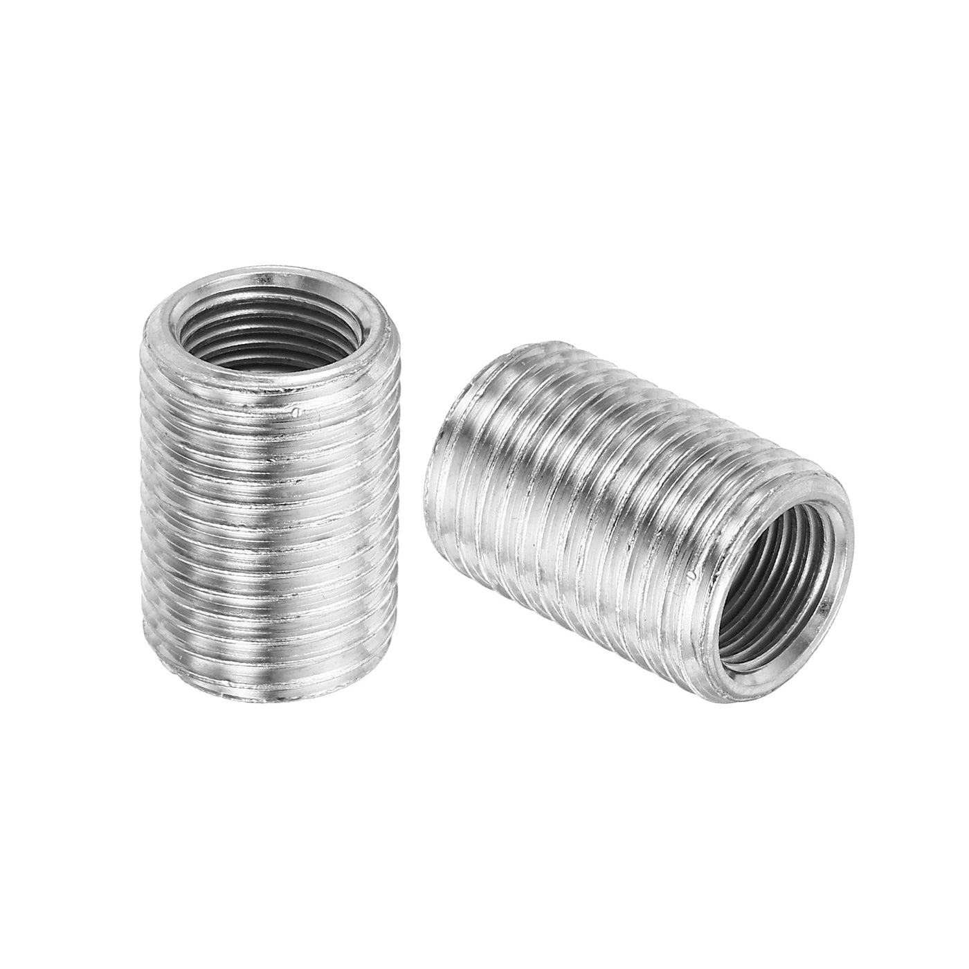 Harfington 9/16-18 to 3/8-27 Thread Adapters Sleeve Reducing Nut, 5 Pack 20mm Screw Conversion Nut Threaded Tube Coupler Connector Pipe Fitting