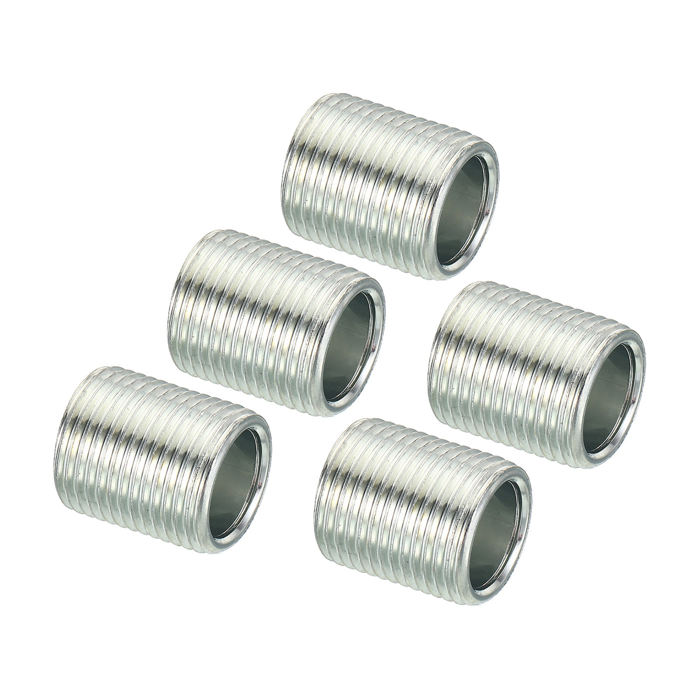 Harfington 3/4-18 to M10 Thread Adapters Sleeve Reducing Nut, 5 Pack 20mm Screw Conversion Nut Threaded Tube Coupler Connector Pipe Fitting