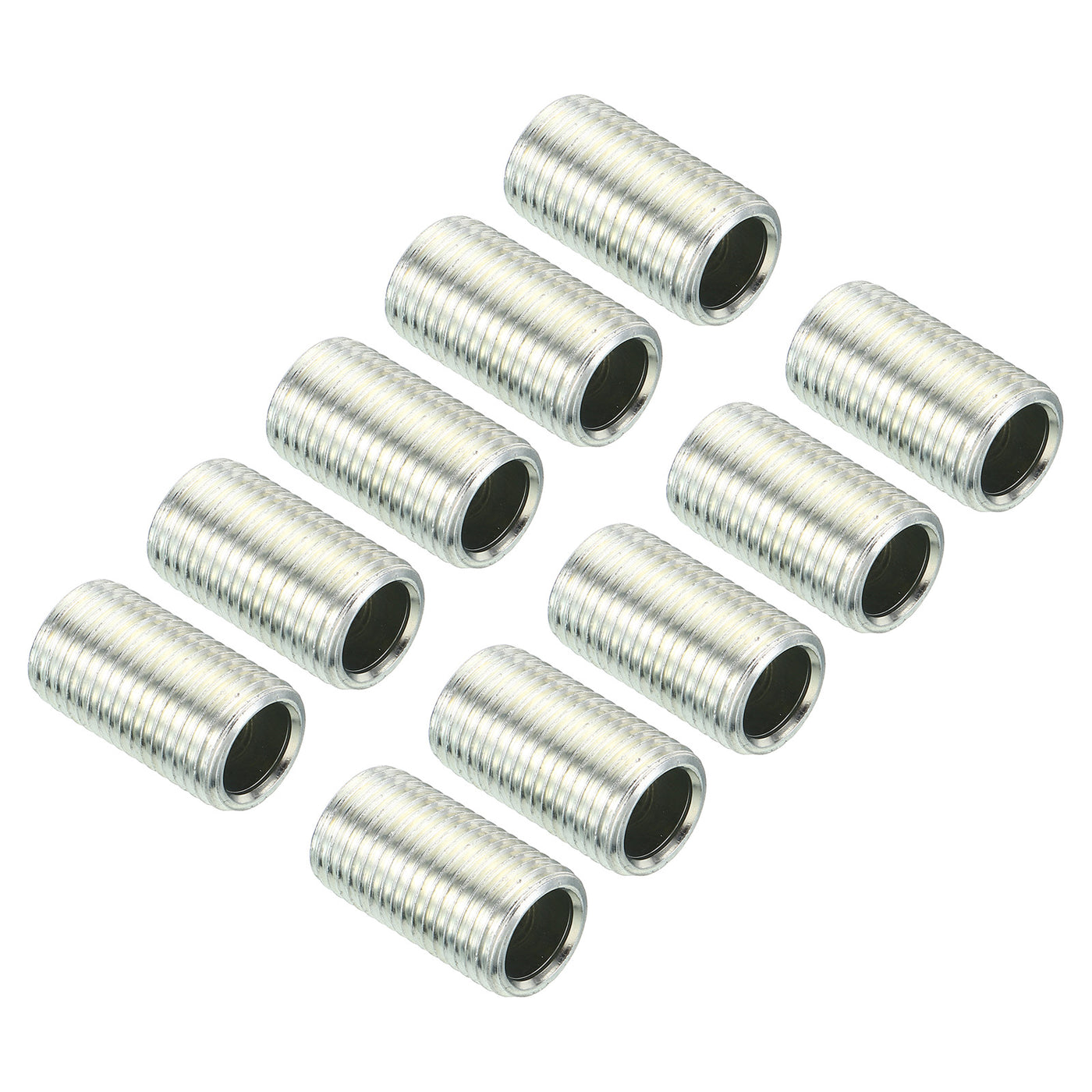 Harfington 9/16-18 to 3/8-27 Thread Adapters Sleeve Reducing Nut, 10 Pack 25mm Screw Conversion Nut Threaded Tube Coupler Connector Pipe Fitting