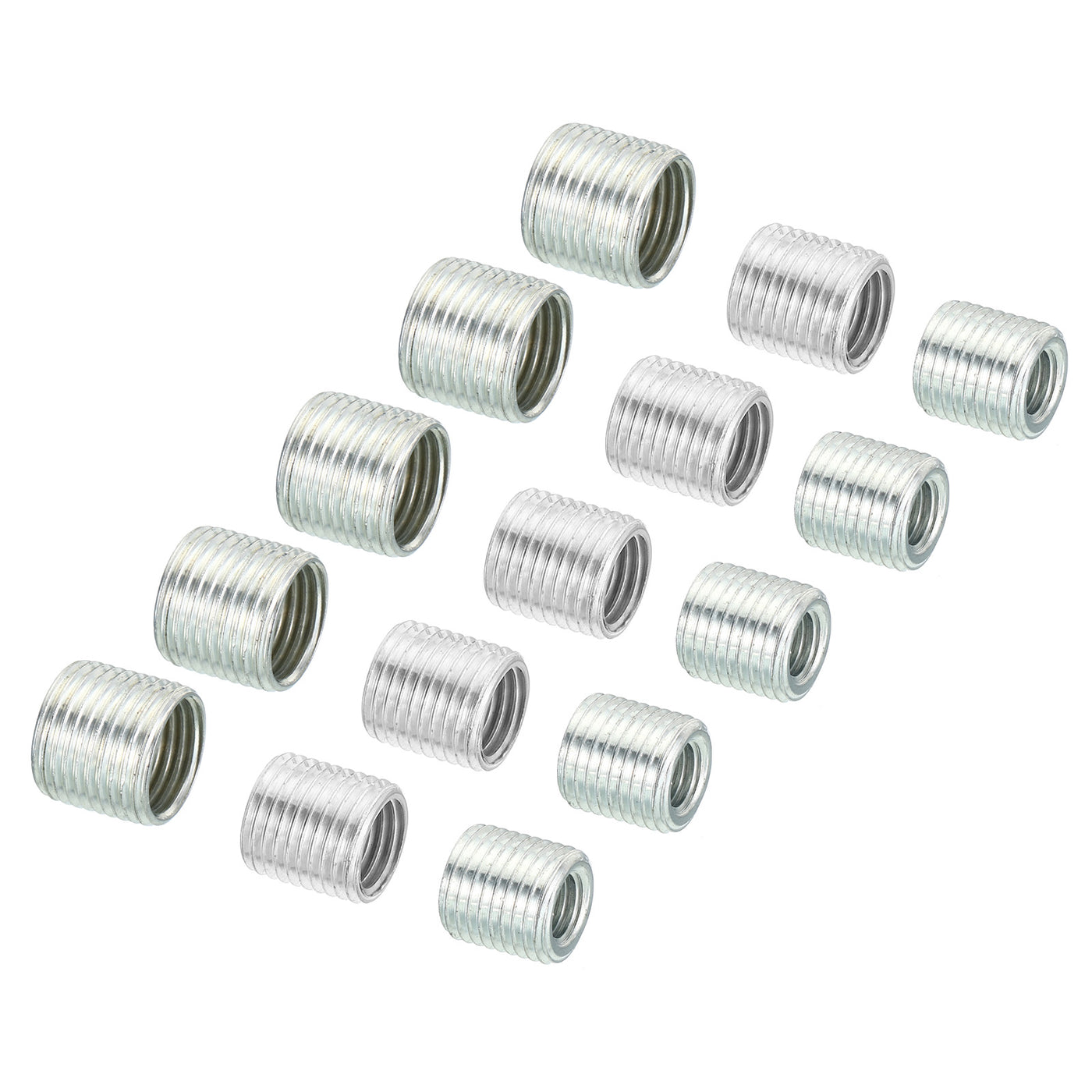 Harfington M10xM6 M10xM8 M12xM10 Thread Adapters Sleeve Reducing Nut, 1 Set 10mm Screw Conversion Nut Threaded Tube Coupler Connector Pipe Fitting