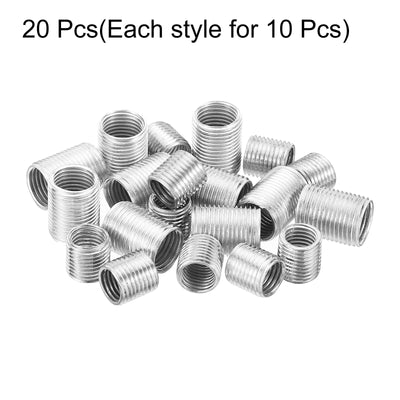 Harfington M10xM8 M12xM10 Thread Adapters Sleeve Reducing Nut, 2 Set 10/15mm Screw Conversion Nut Threaded Tube Coupler Connector Pipe Fitting