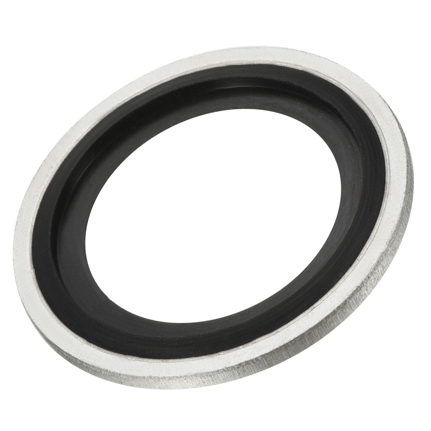 Harfington Bonded Sealing Washers M24 31.8x24.7x2mm Carbon Steel Nitrile Rubber Gasket, Pack of 12