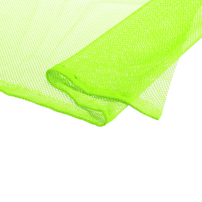 Harfington 59" Mesh Fabric Slightly Stretchy for Backpack Pocket, Light Green 1 Yard