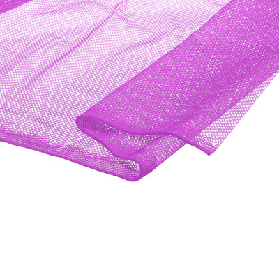 Harfington 59" Mesh Fabric Slightly Stretchy for Backpack Pocket, Purple 1 Yard