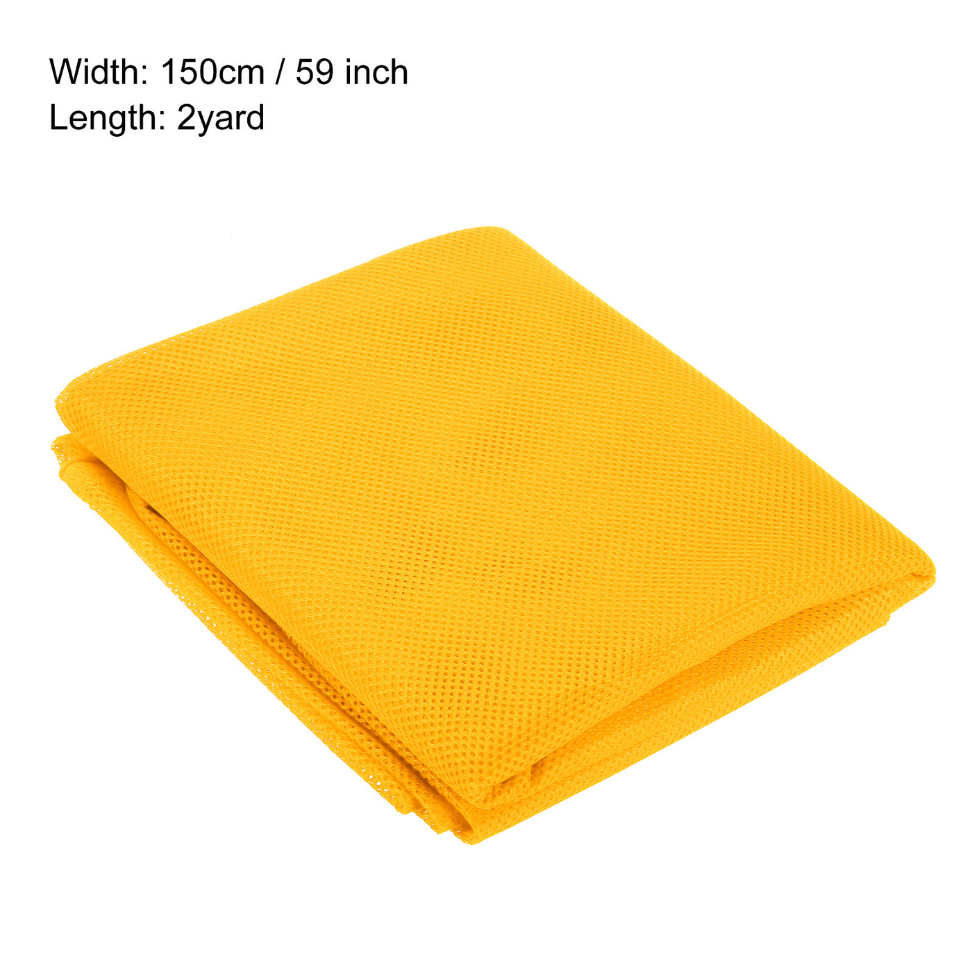 Harfington 59" Mesh Fabric Slightly Stretchy for Backpack Pocket, Dark Orange 2 Yard