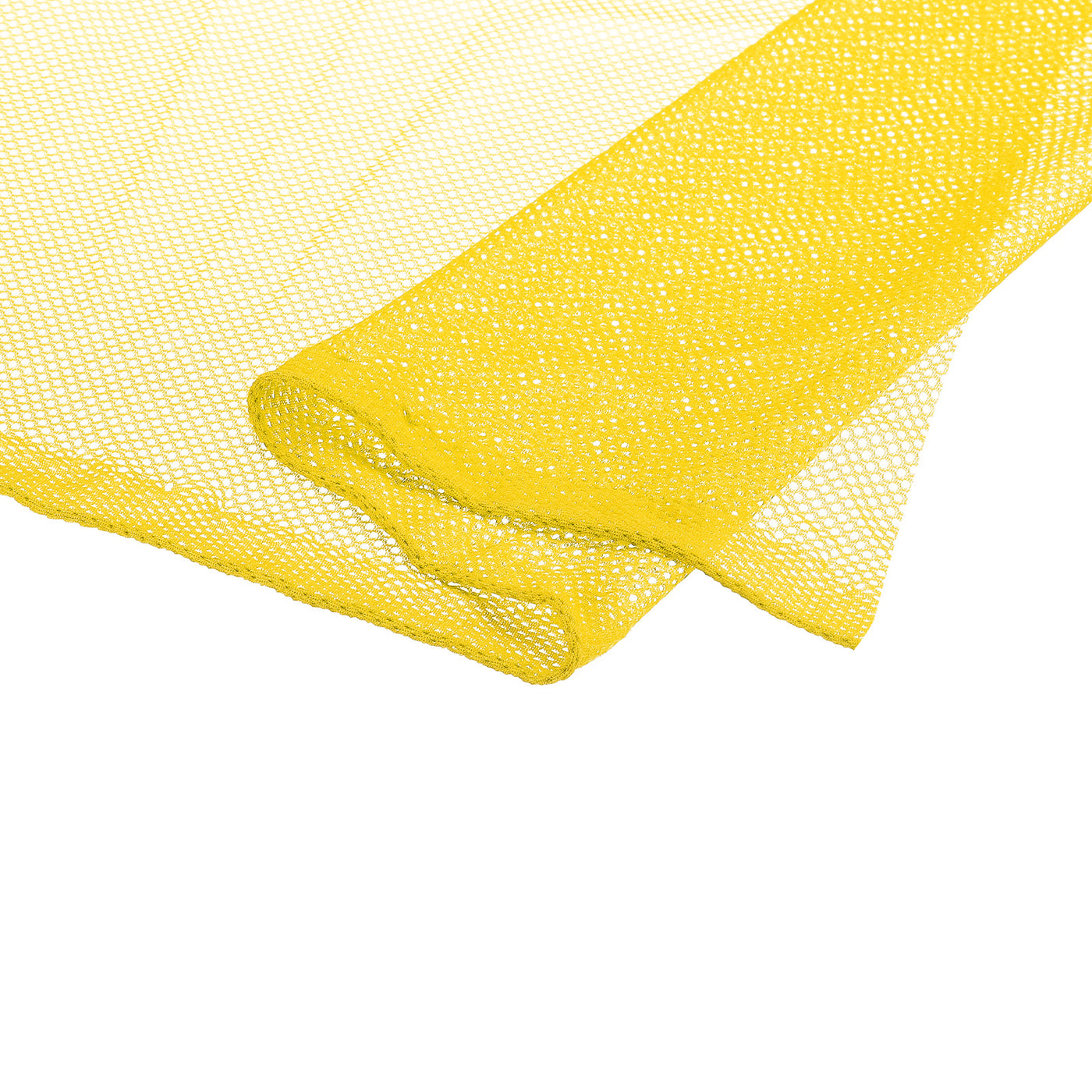 Harfington 59" Mesh Fabric Slightly Stretchy for Backpack Pocket, Yellow 2 Yard
