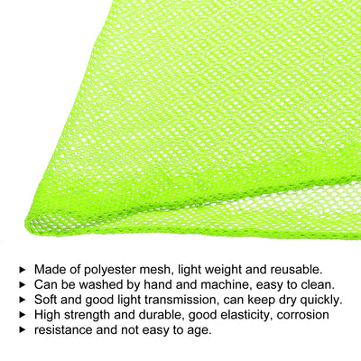 Harfington 59" Mesh Fabric Slightly Stretchy for Backpack Pocket, Light Green 4 Yard