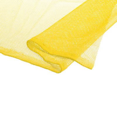 Harfington 59" Mesh Fabric Slightly Stretchy for Backpack Pocket, Yellow 4 Yard