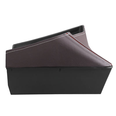 Harfington Car Center Armrest ABS Storage Box Organizer Container Tray for BMW X1 F48 2016-2021 for BMW X2 F47 2018-2021 Red Side Brown