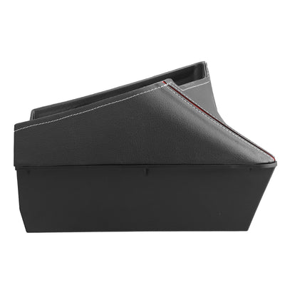 Harfington Car Center Armrest ABS Storage Box Organizer Container Tray for BMW X1 F48 2016-2021 for BMW X2 F47 2018-2021 Red Side Black