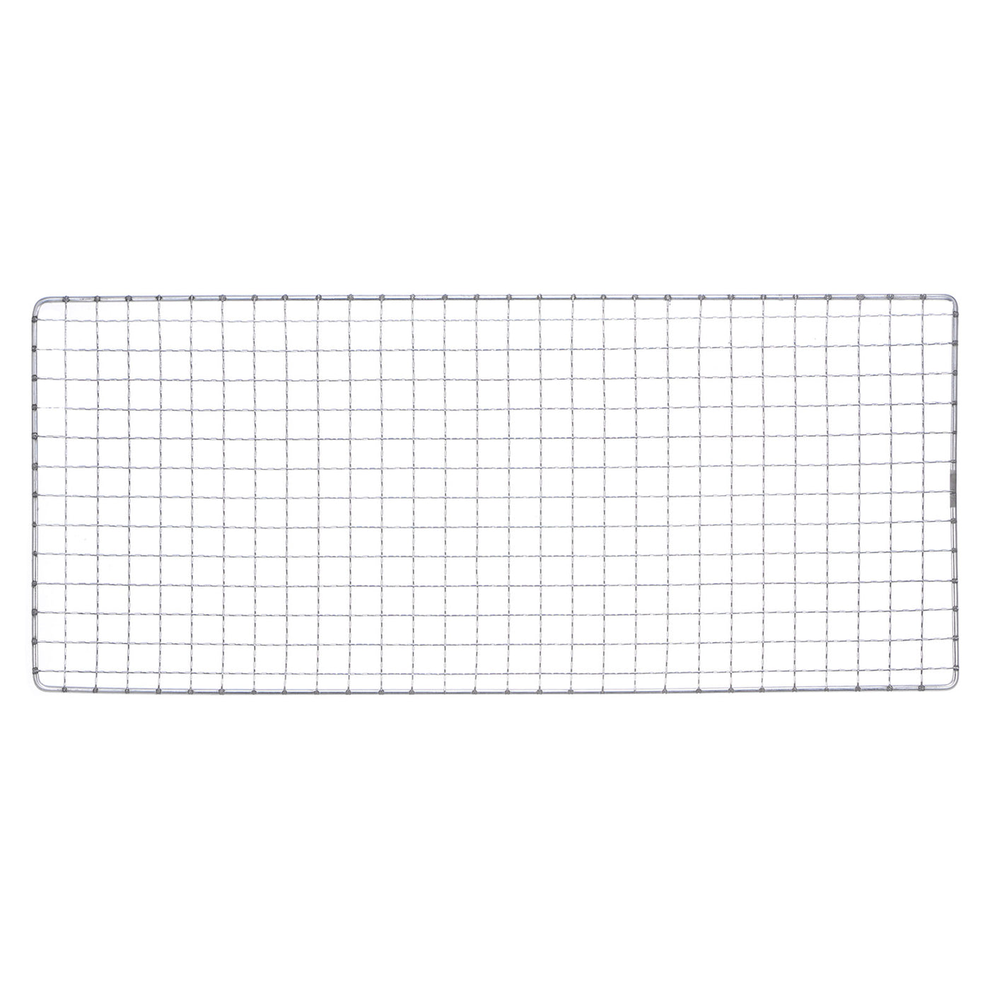 Harfington 2pcs Square BBQ Grill Net 17.3"x7.5" Electroplated Stainless Steel Barbecue Mesh